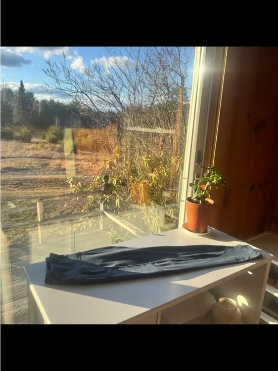 3-Pack High-Waist Leggings - Olive, Slate Blue, Purple - Picture 5 of 6